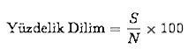 yüzdelik dilim hesaplama