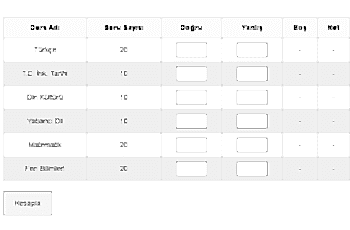 LGS Puan Hesaplama 2025 